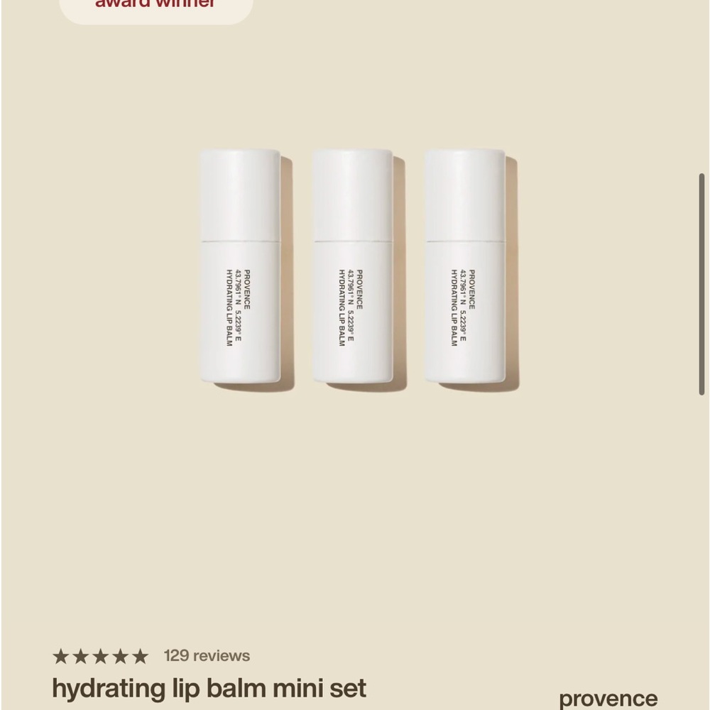 EVOLVE TOGETHER LIP BALM mini set - Provence (lavender & chamomile)